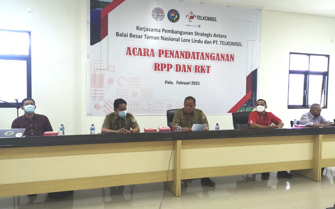 Penandatangan RPP RKT Perjanjian Kerjasama Pembangunan Strategis yang Tidak Dapat Dielakkan antara BBTNLL dan PT. Telkomsel